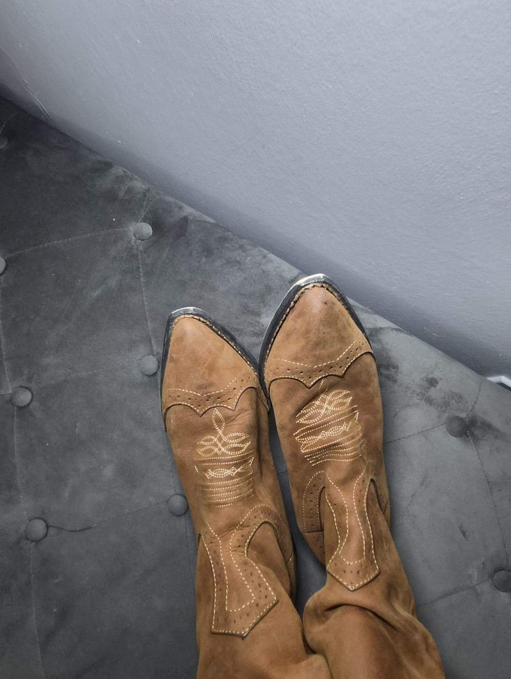 Cowgirl Boots Crush By Durango Brown Western Ankle Booties - Picture 9 of 12